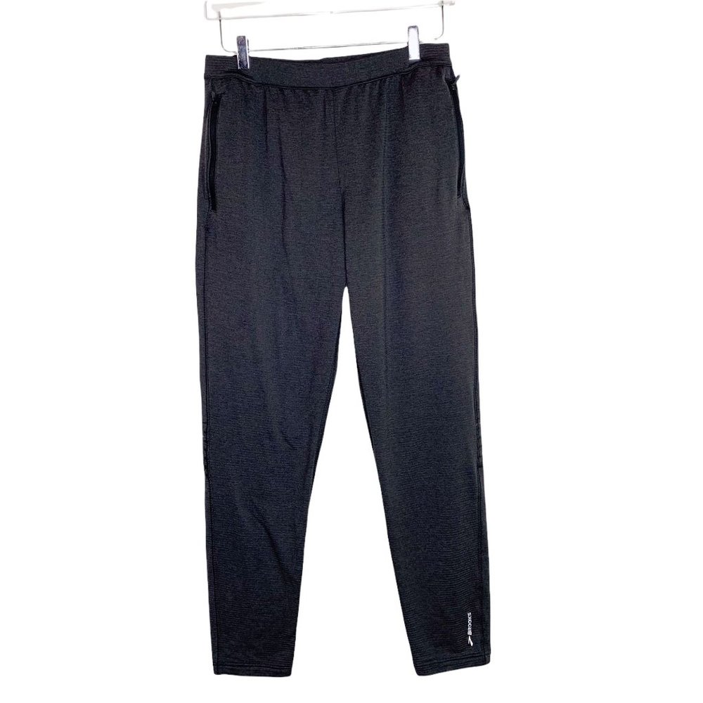 Brooks Running Joggers Sweatpants Sz M Gray
